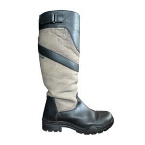 Horze Waterproof Riding Boots Campaign Woman Waterford, Size 38 EU, Black/ Gray